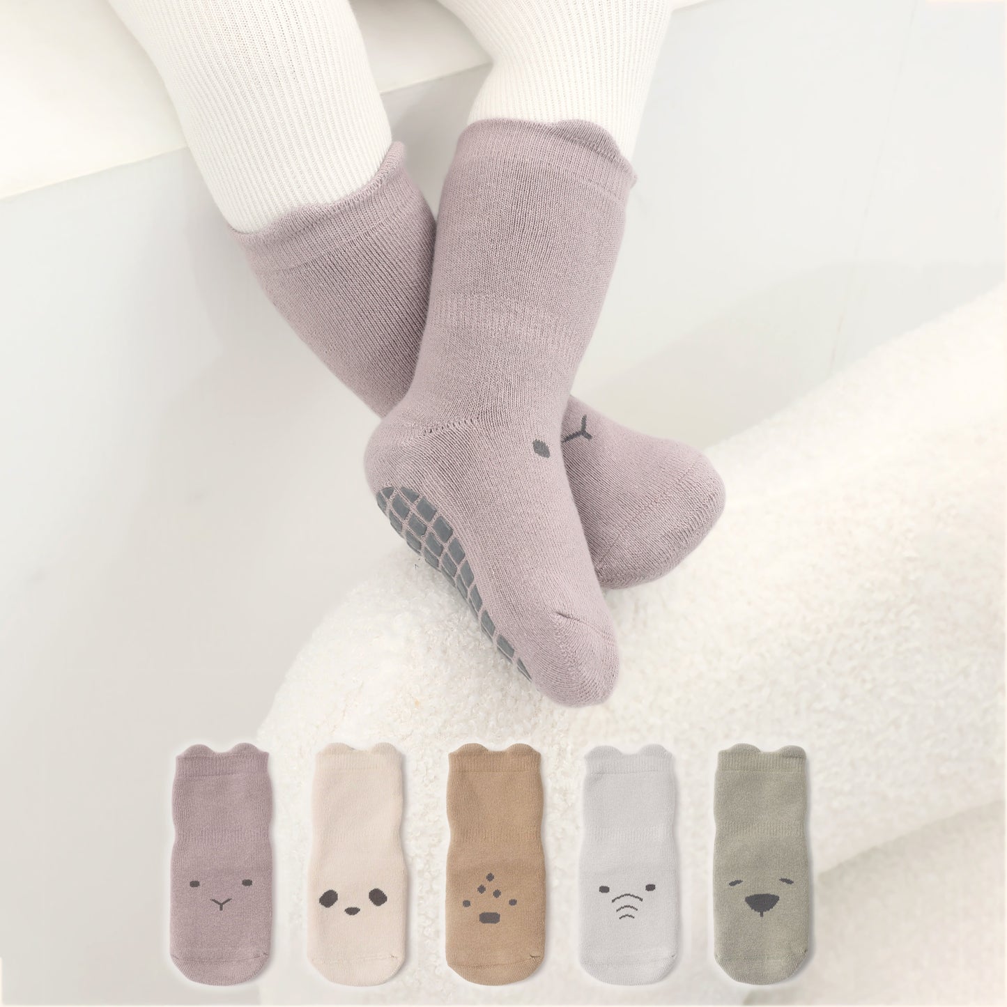 Into The Wild II- Extra Warm- 4 pares de calcetines no deslizantes para bebés y niños pequeños