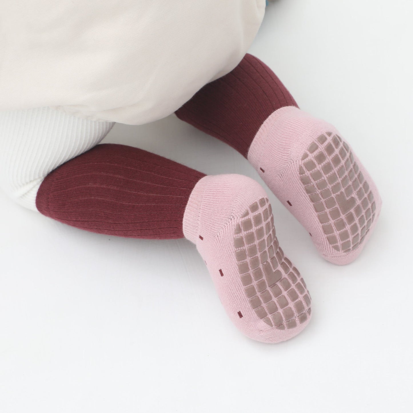 Warm Paws - 4 Pares de calcetines antideslizantes para bebés y niños pequeños