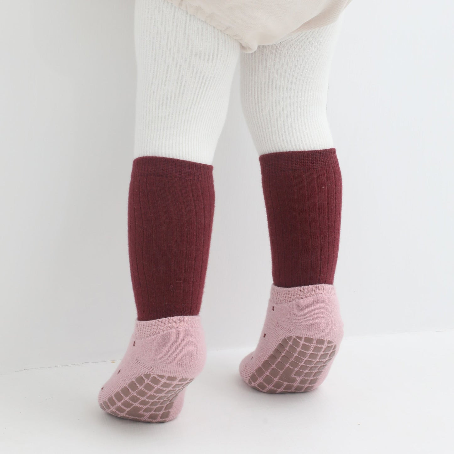 Warm Paws - 4 Pares de calcetines antideslizantes para bebés y niños pequeños