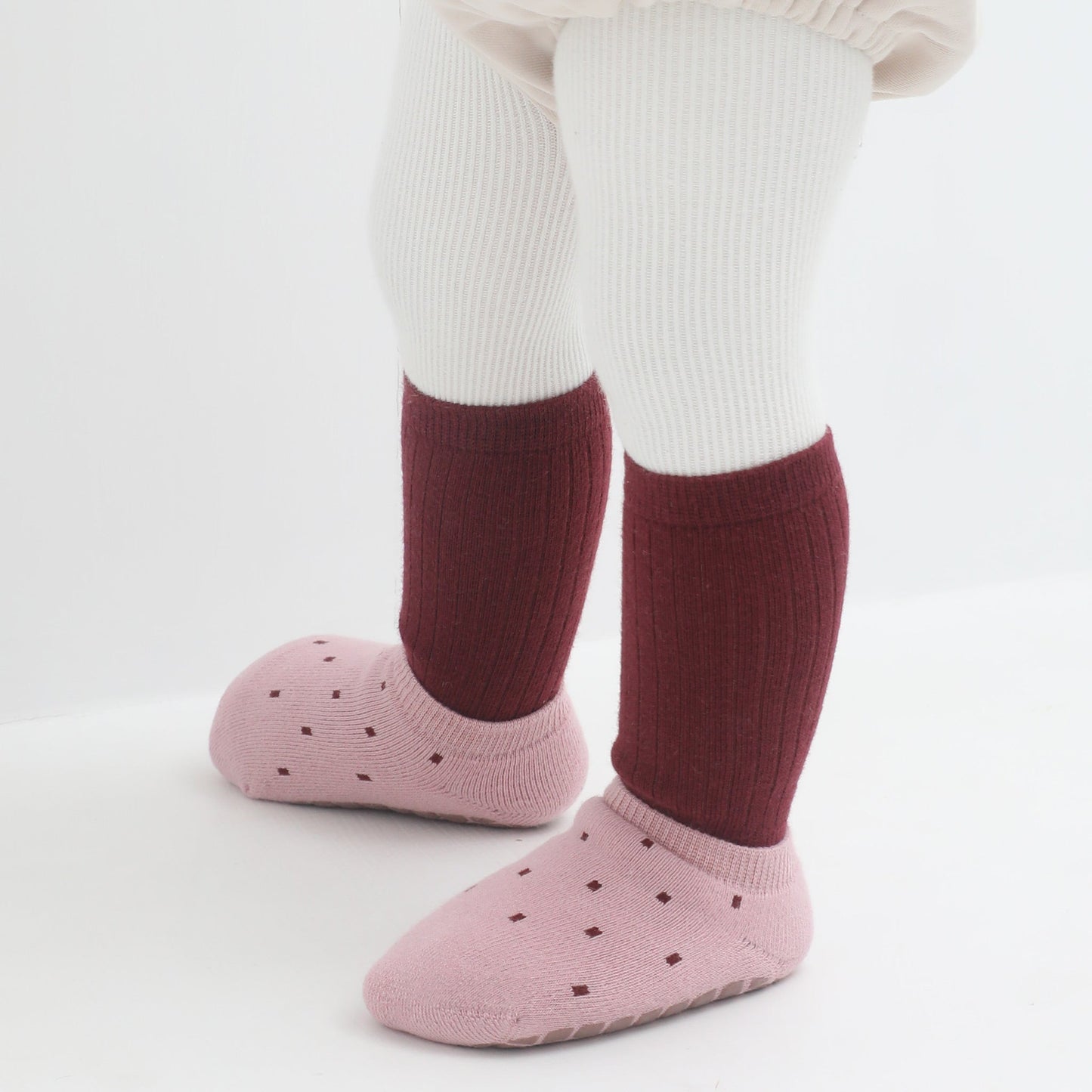 Warm Paws - 4 Pares de calcetines antideslizantes para bebés y niños pequeños