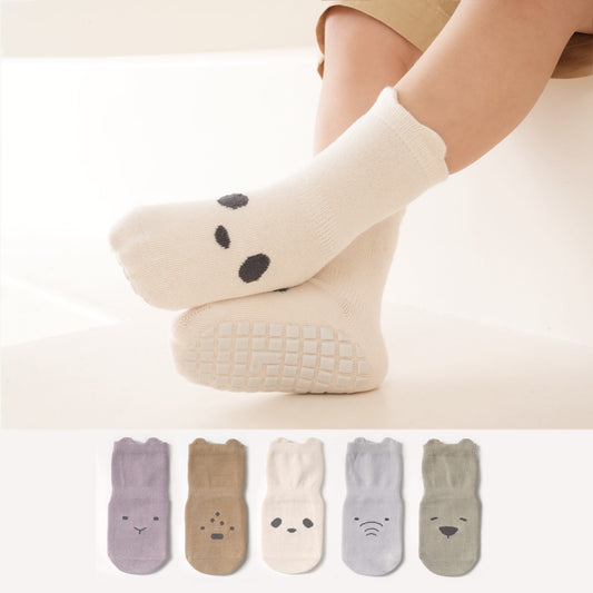 Into The Wild II - 4 Pairs of Stay-On Baby & Toddler Non-Slip Socks