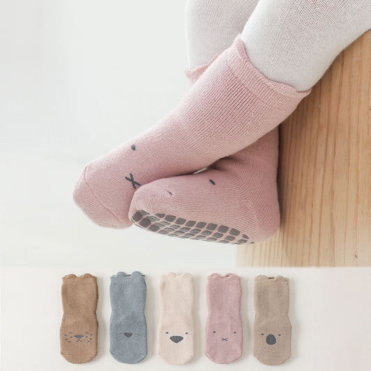 Into the Wild - extra warm - 4 paar blijvende baby & peuter non -slip sokken