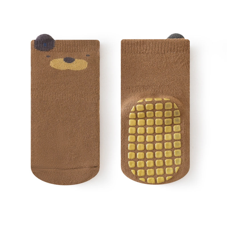 Who Am I - Extra Cálidos - 4 Pares de calcetines no deslizantes para bebés y niños pequeños