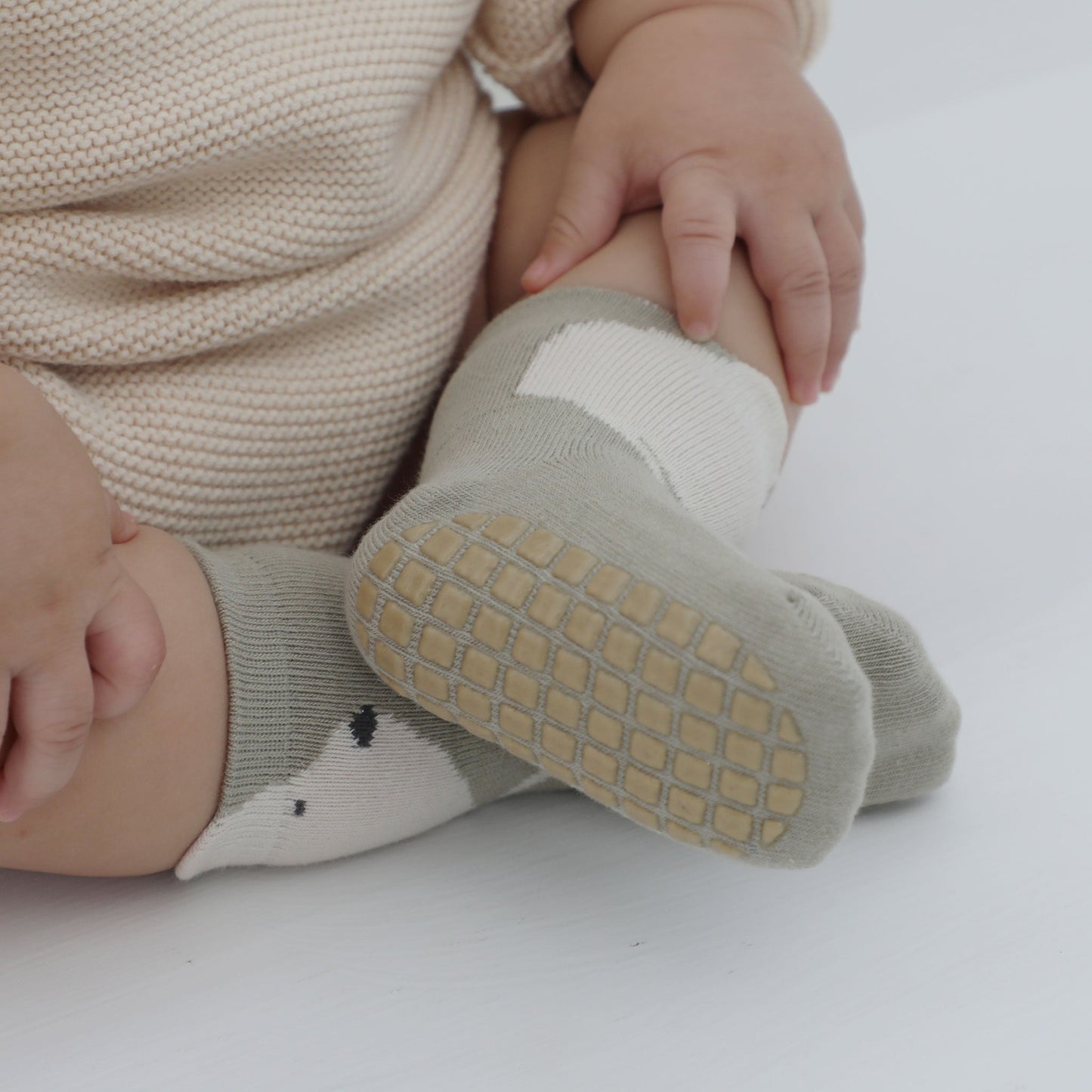 Nuevos - Bears & Ducks - 4 Pares de calcetines antideslizantes para bebés y niños pequeños