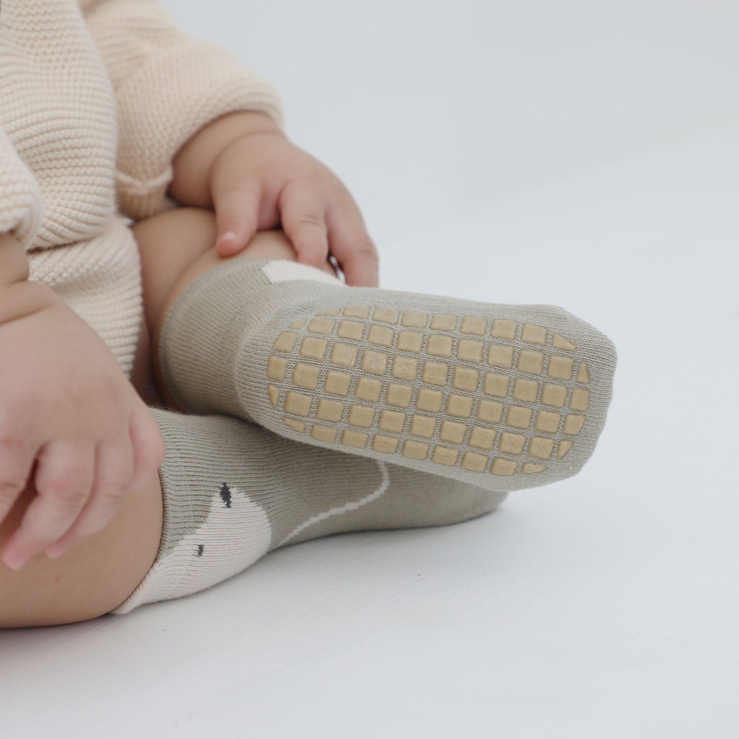 Nuevos - Bears & Ducks - 4 Pares de calcetines antideslizantes para bebés y niños pequeños
