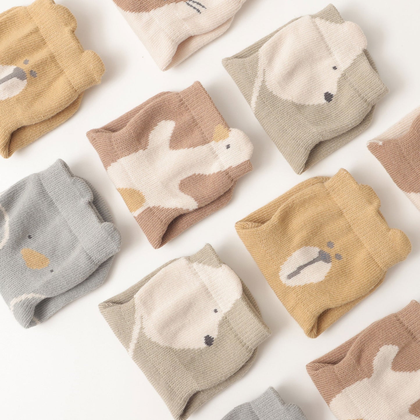 Nuevos - Bears & Ducks - 4 Pares de calcetines antideslizantes para bebés y niños pequeños