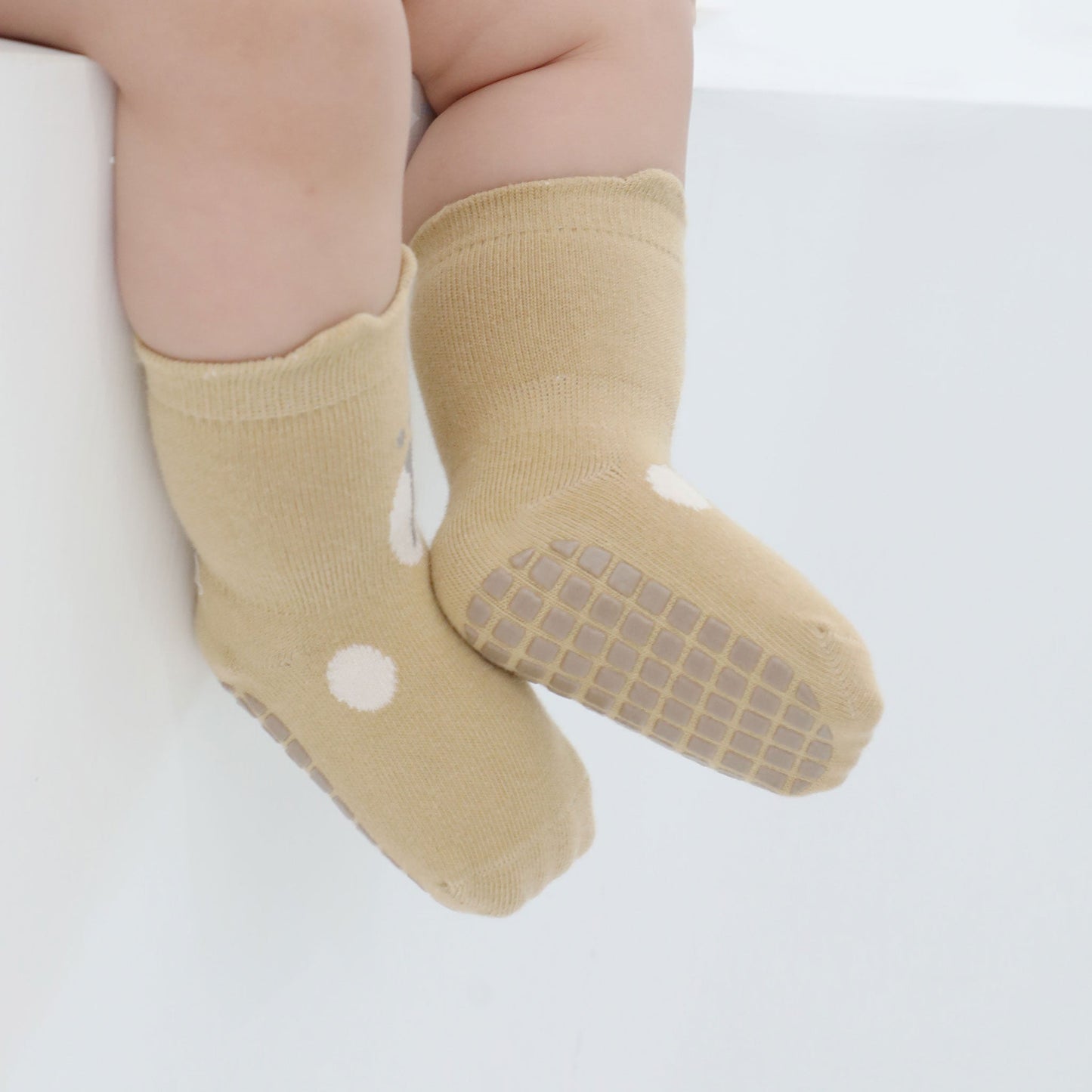 Nuevos - Bears & Ducks - 4 Pares de calcetines antideslizantes para bebés y niños pequeños