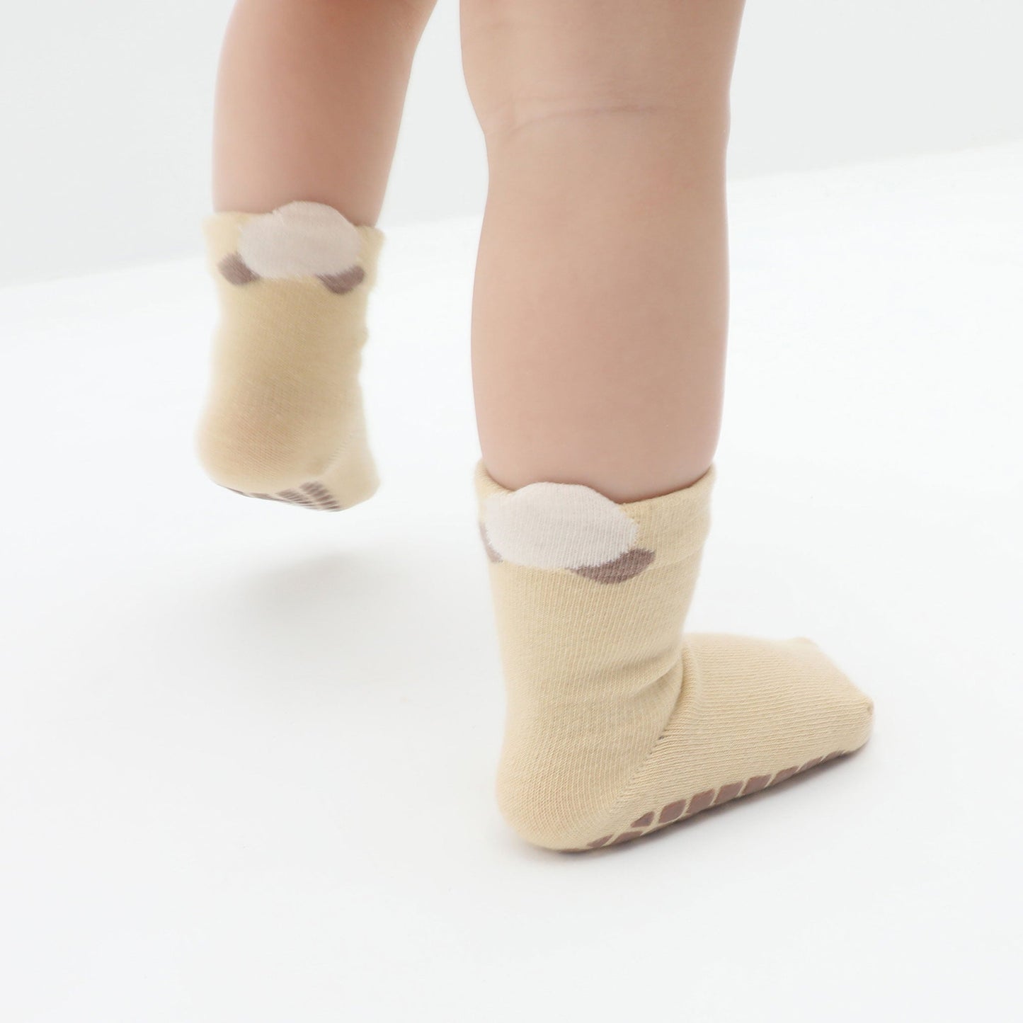 New- Hide & Seek- 5 Pairs of Stay-On Baby & Toddler Non-Slip Socks