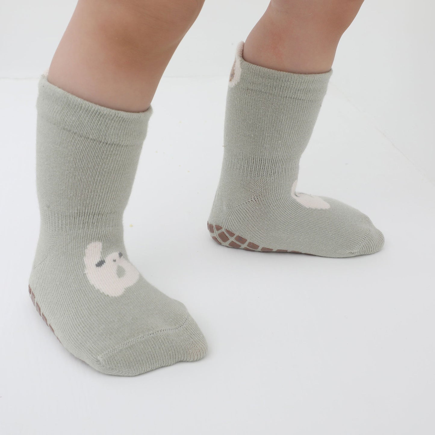 New- Hide & Seek- 5 Pairs of Stay-On Baby & Toddler Non-Slip Socks