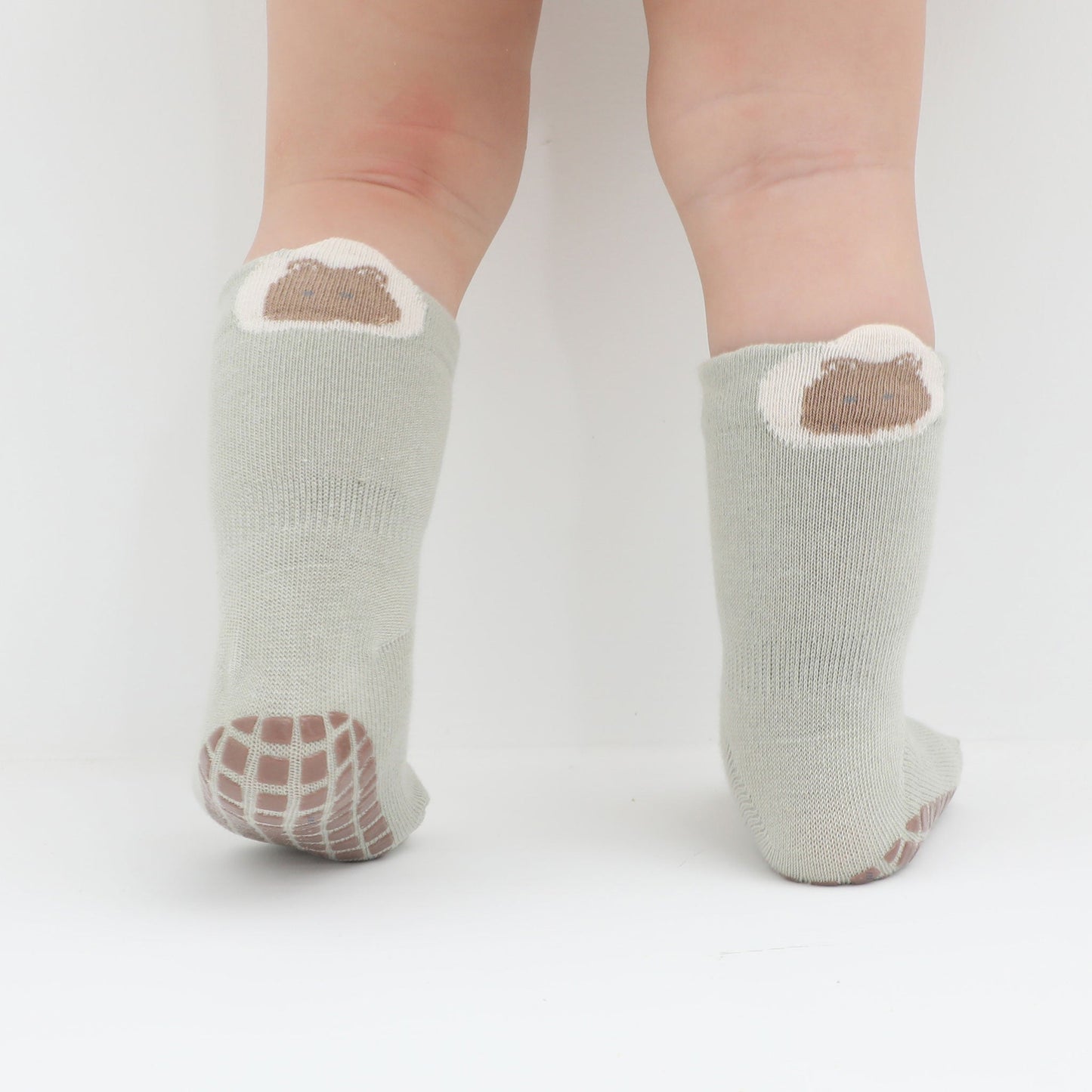 New- Hide & Seek- 5 Pairs of Stay-On Baby & Toddler Non-Slip Socks