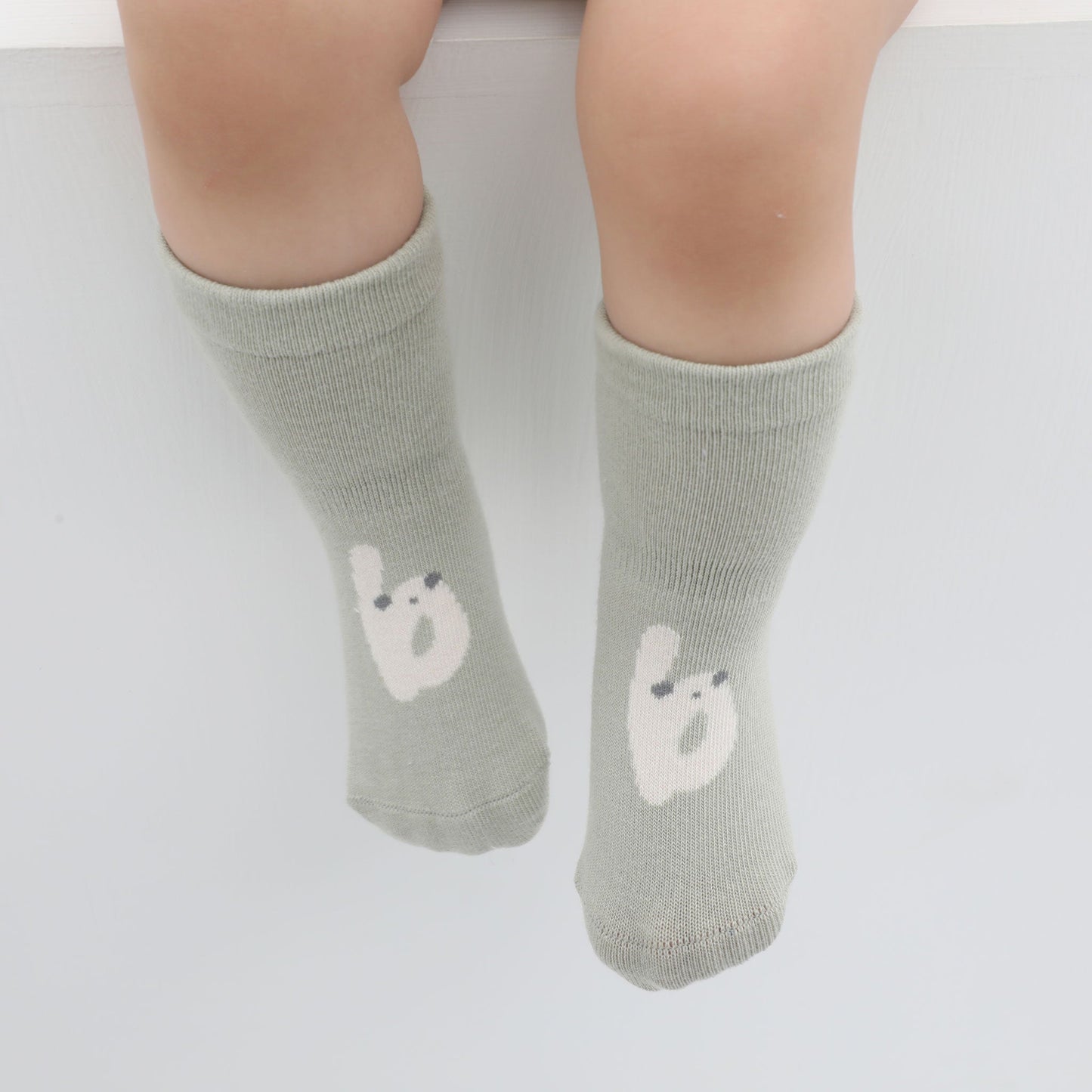 New- Hide & Seek- 5 Pairs of Stay-On Baby & Toddler Non-Slip Socks