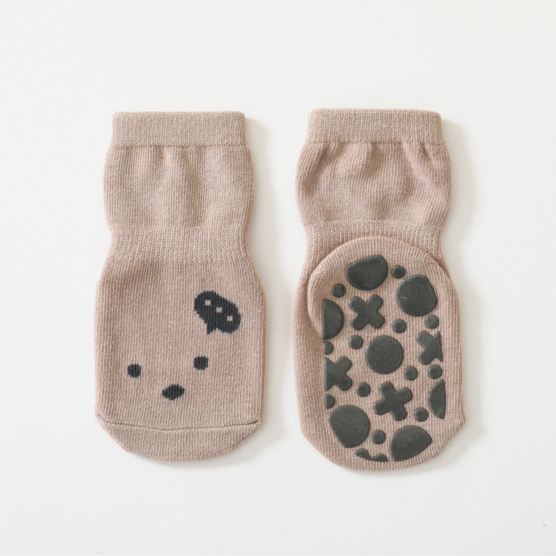 Tic Tac Toe - 5 Pairs of Stay-On Baby & Toddler Non-Slip Socks