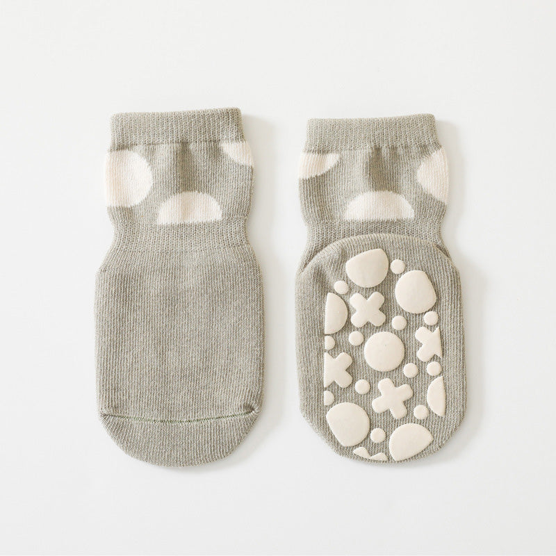 Tic Tac Toe - 5 Pairs of Stay-On Baby & Toddler Non-Slip Socks