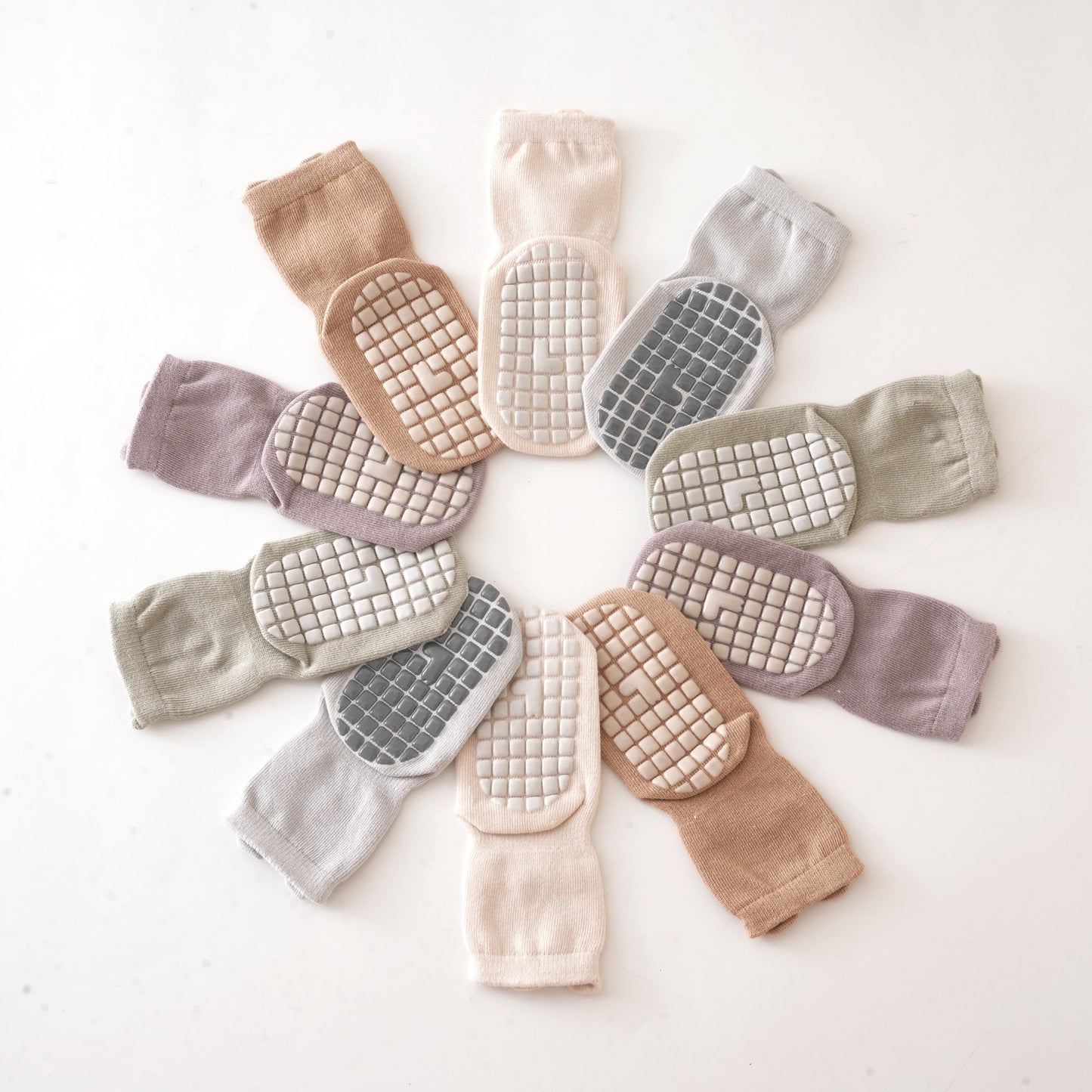 Into The Wild II - 4 Pairs of Stay-On Baby & Toddler Non-Slip Socks