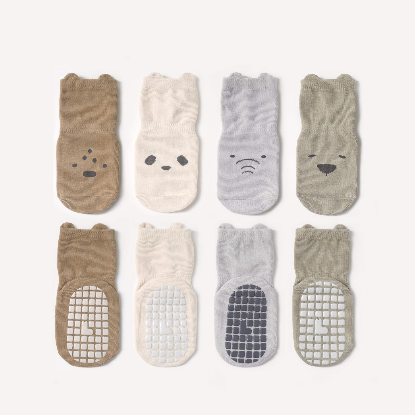 Into The Wild II - 4 Pairs of Stay-On Baby & Toddler Non-Slip Socks