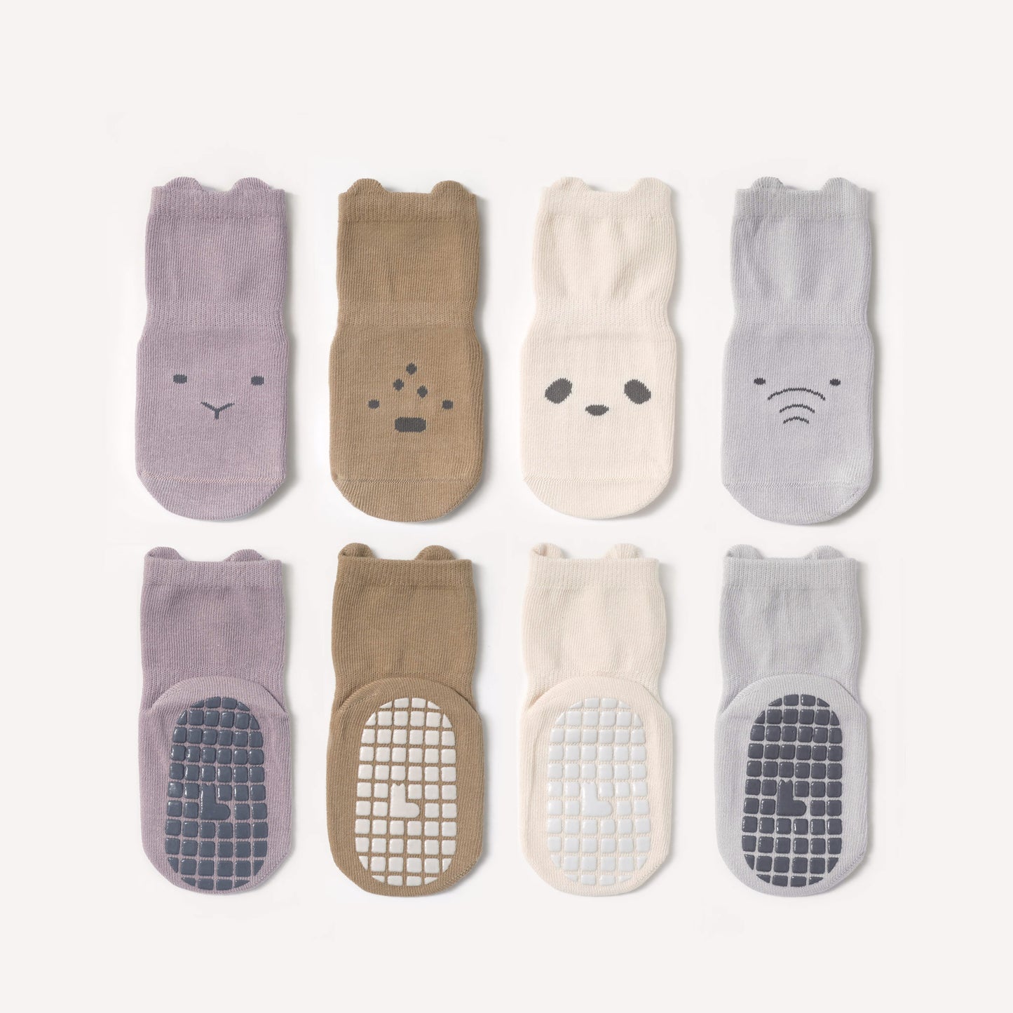 Into The Wild II - 4 Pairs of Stay-On Baby & Toddler Non-Slip Socks